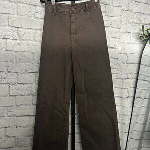 Miou Muse - Straight Wide Leg Denim Pants